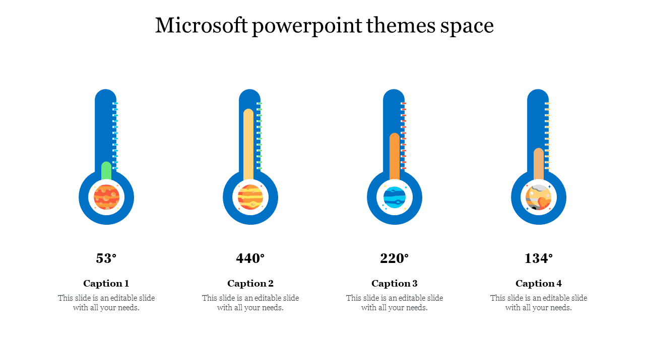 Microsoft powerpoint themes space 